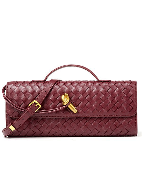 Woven Single Shoulder Evening Crossbody Bag