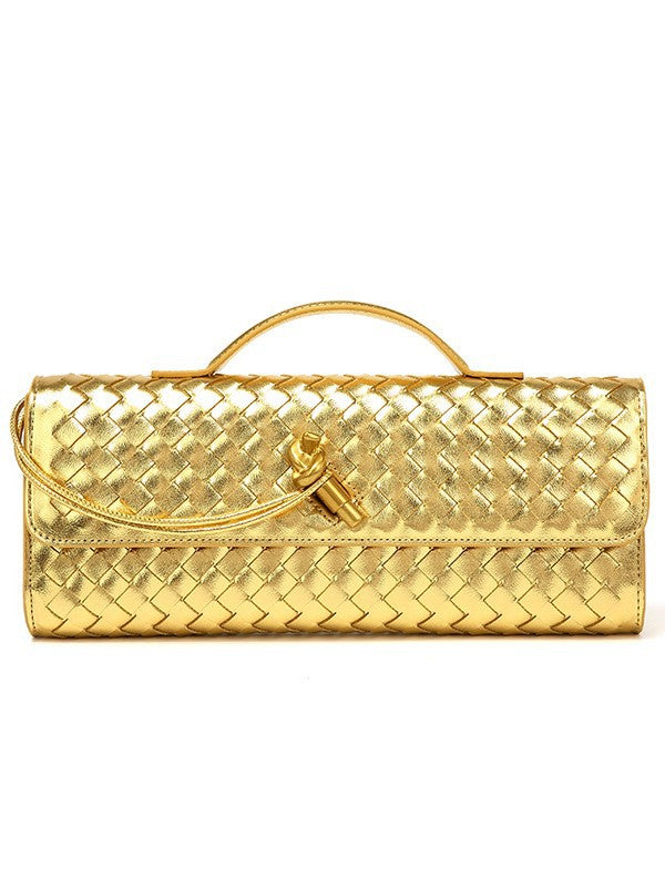 Woven Single Shoulder Evening Crossbody Bag