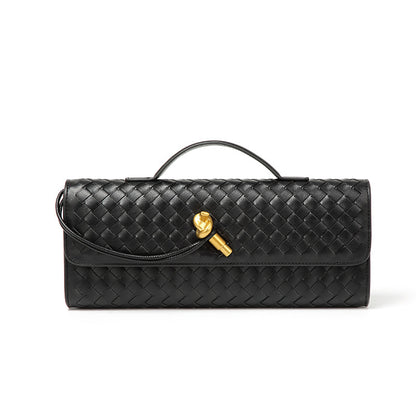 Woven Single Shoulder Evening Crossbody Bag